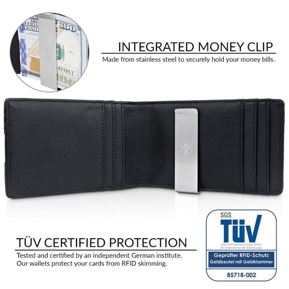 Carbon Wallets Slim  RFID Blocking Card Holder - Picture 3 of 5